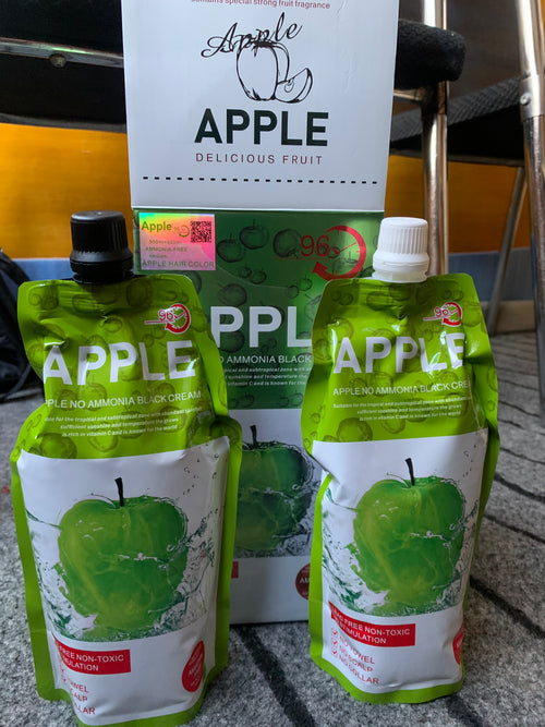 Apple Hair Color 96 Natural Black Cream – 1000ML| Gives Your Hair’s Natural Shine