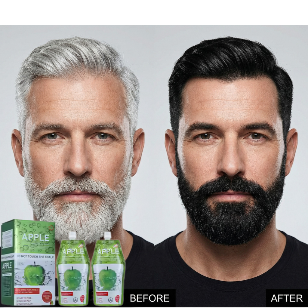 Apple Ammonia-Free Black Hair Cream-(1000ML)